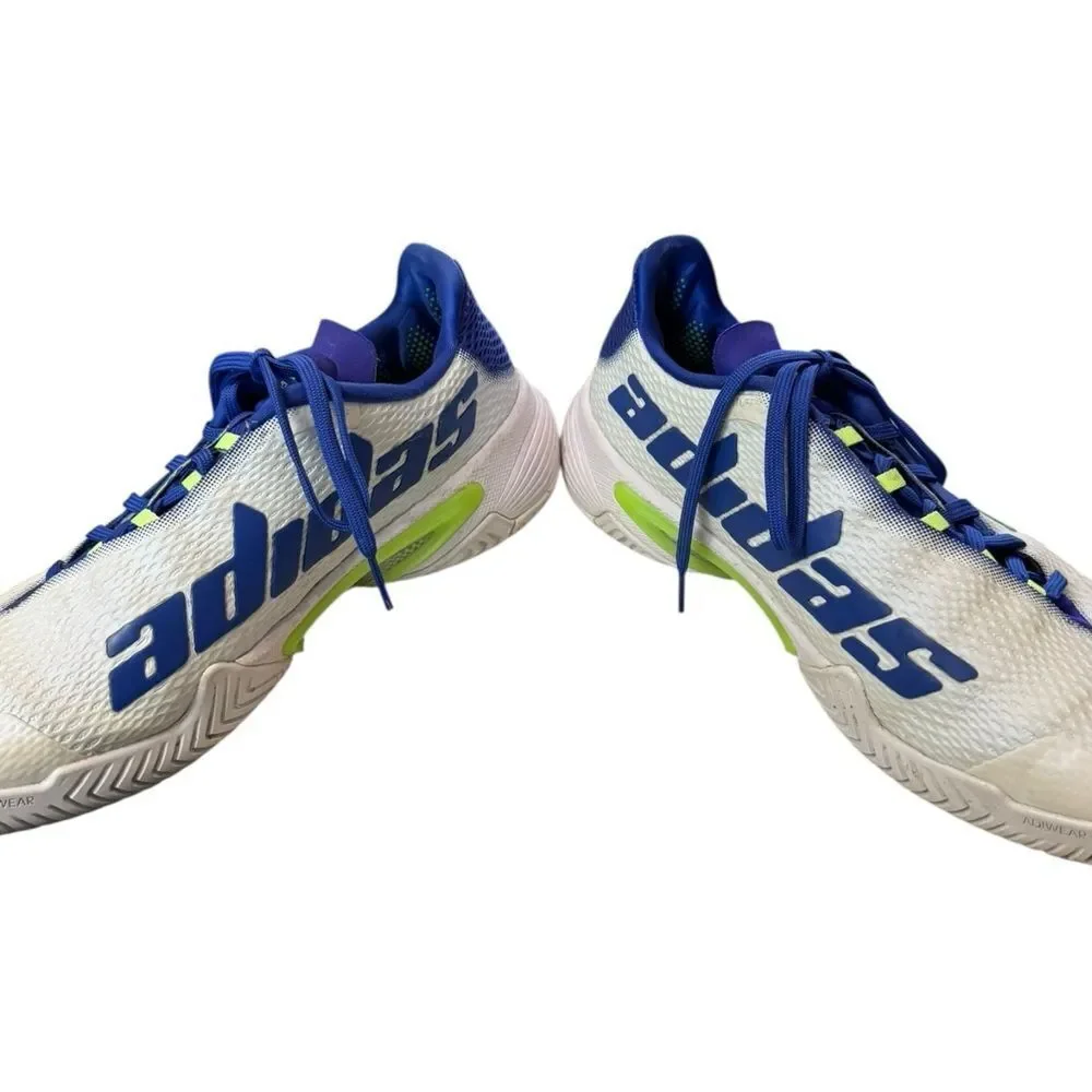 Adidas Men’s Barricade White Sonic Ink Tennis Shoes Sneakers 7